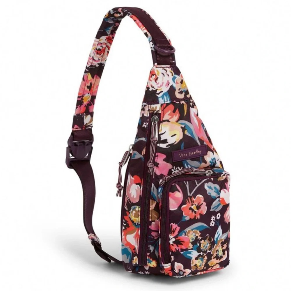 VERA BRADLEY Floral Sling Backpack